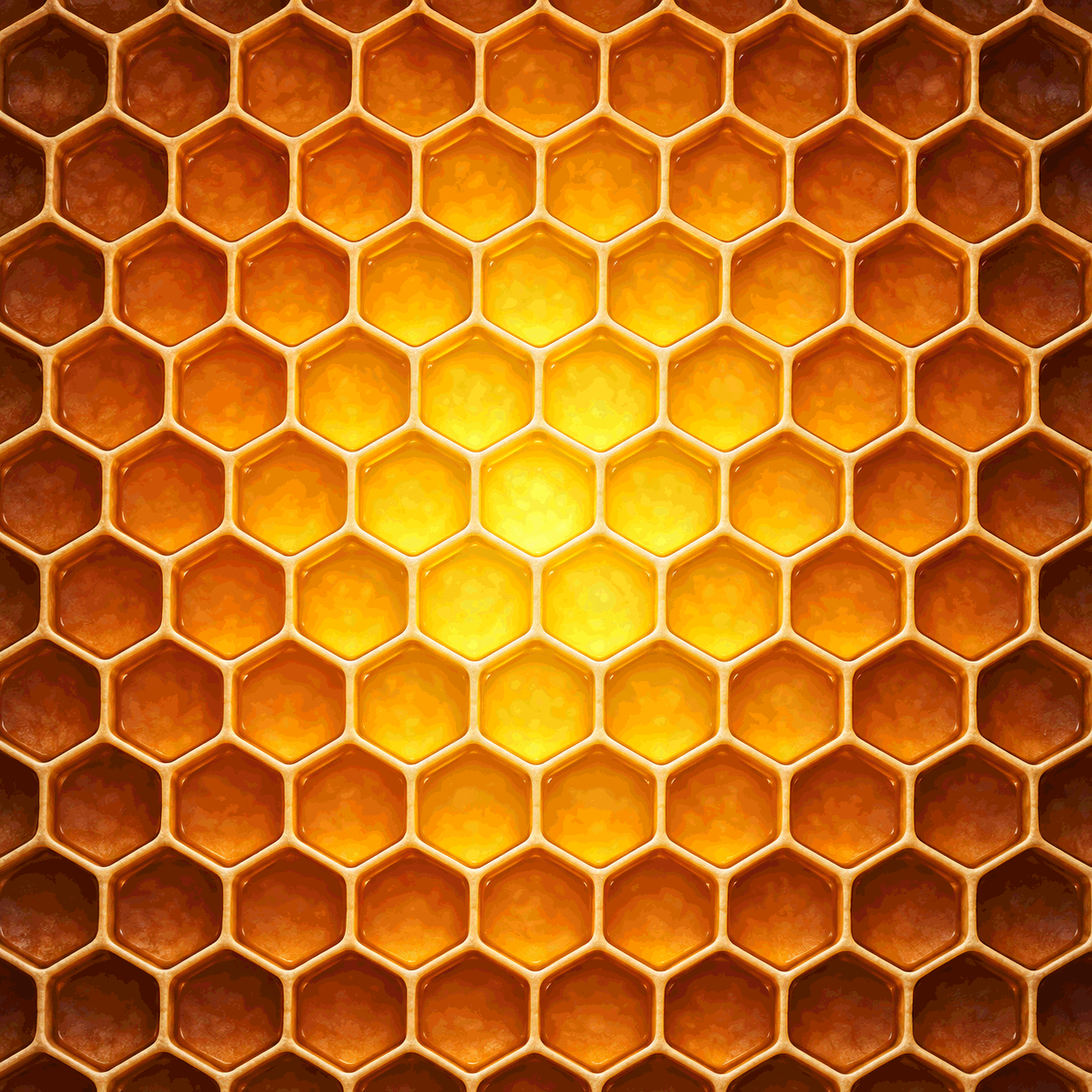 Hexagonal honeycomb tiling pattern